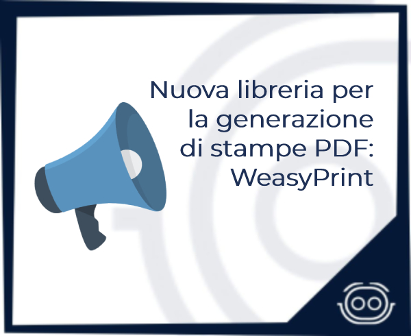 Nuova libreria per la generazione di stampe PDF: WeasyPrint